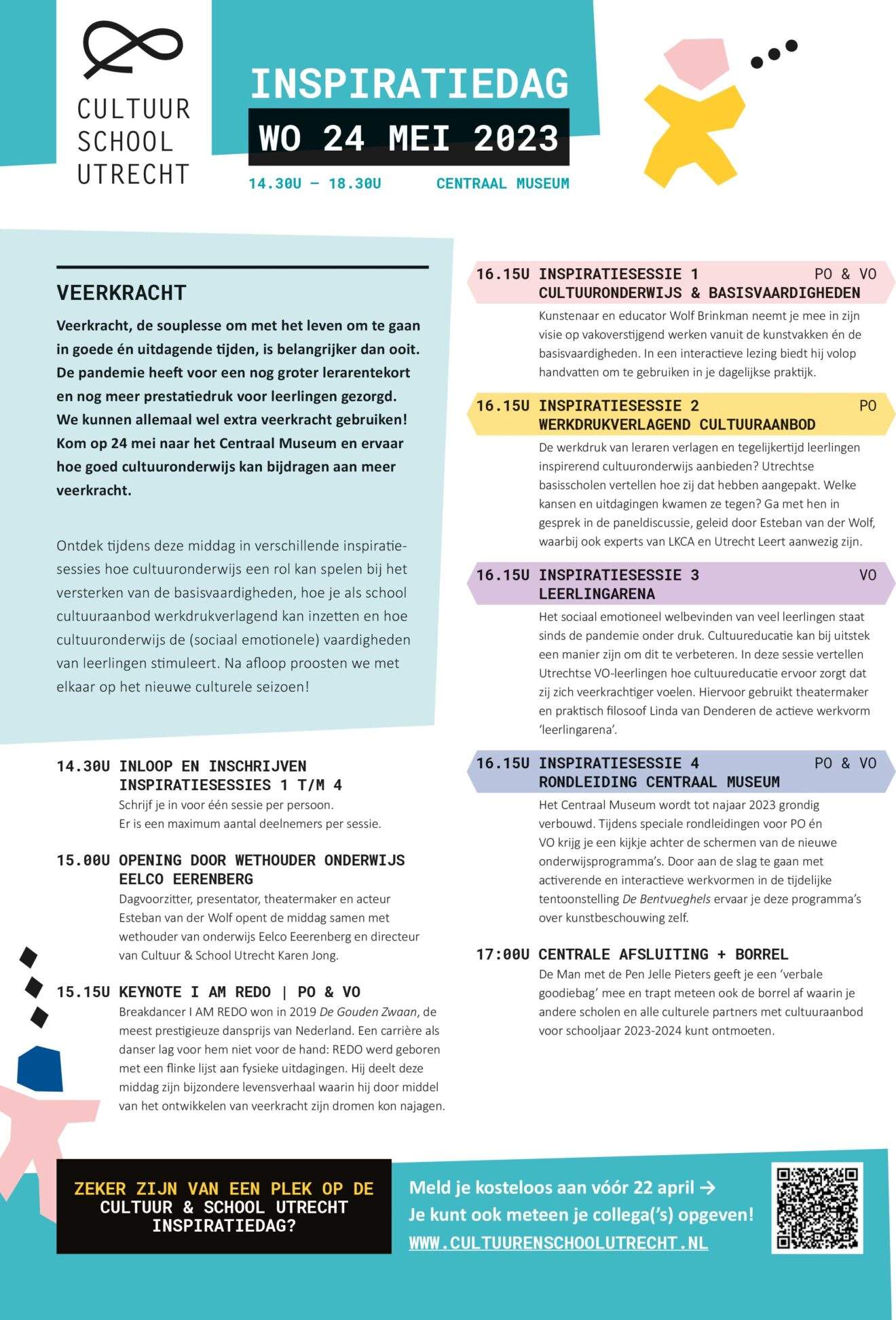 Uitnodiging Cultuur en School Utrecht Inspiratiedag 24 mei 2023