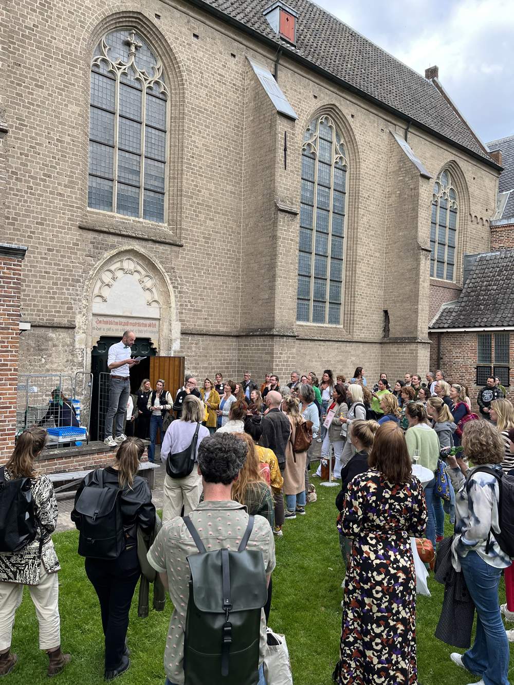 de Man met de Pen op de Cultuur & School Utrecht Inspiratiedag in het Centraal Museum