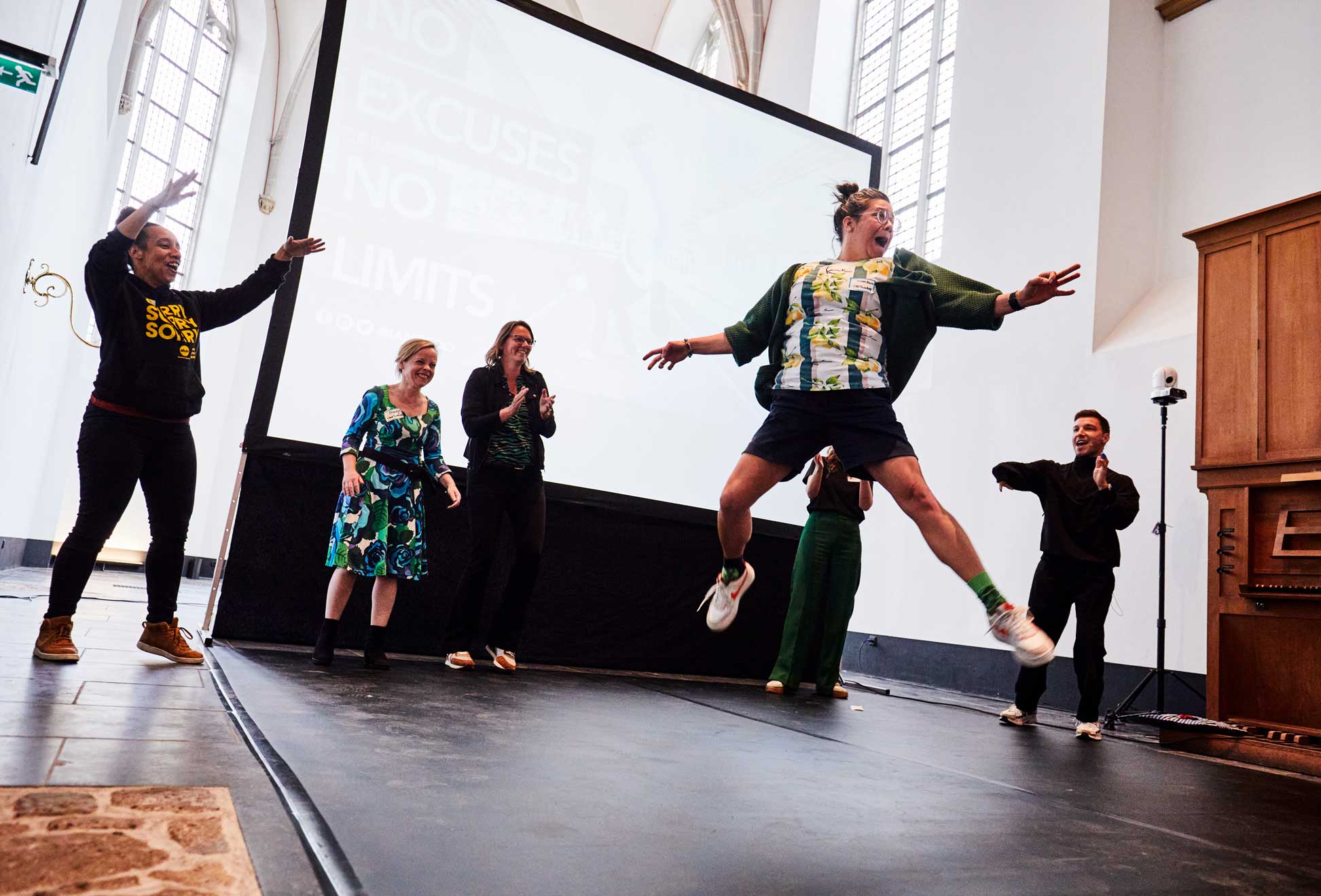 inspiratiedag 2023 dansen op het podium
