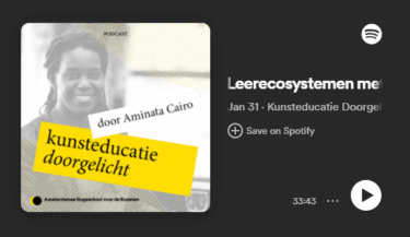 Kunsteducatie Doorgelicht podcast Onderzoek naar leerecosystemen in (voortgezet) speciaal onderwijs met Melissa Bremmer en Marian van Miert