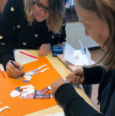 Leerkrachten van OBS De Zeven Gaven tijdens de training van Creëer en Leer